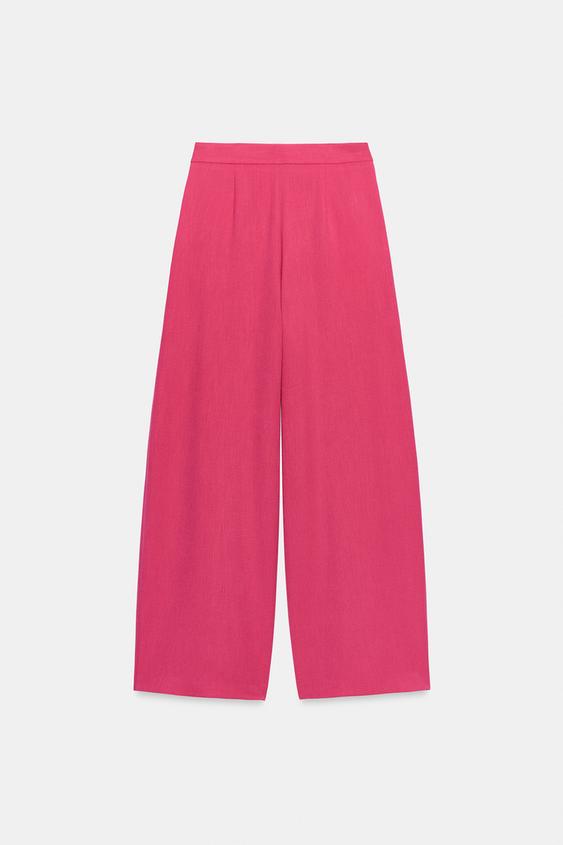 Pantalon large à plis