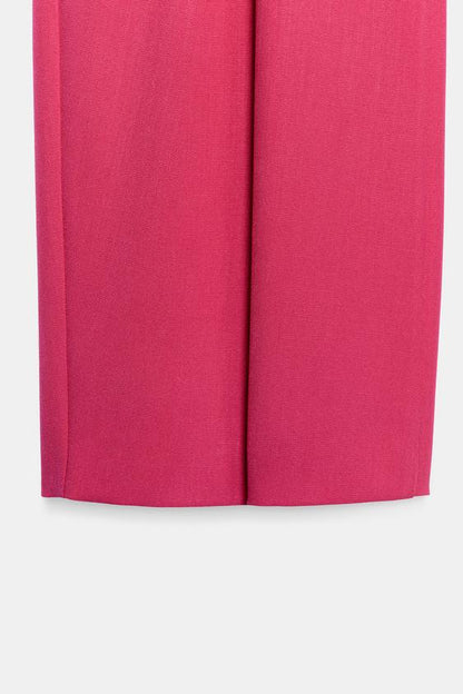 Pantalon large à plis