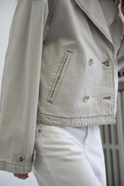 Veste chevrons effet délavé