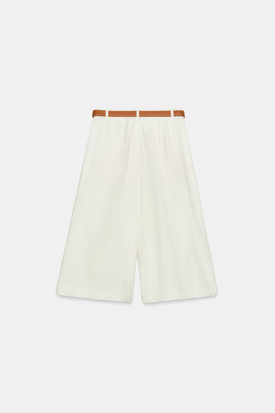 Bermuda long avec ceinture