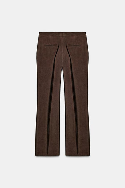 Pantalon slim satiné