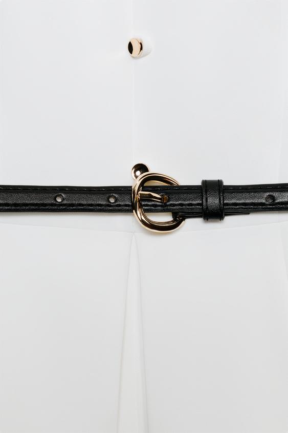 Robe midi avec ceinture