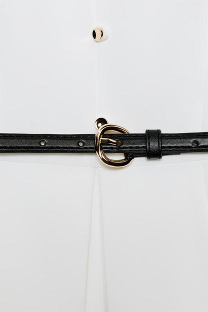 Robe midi avec ceinture