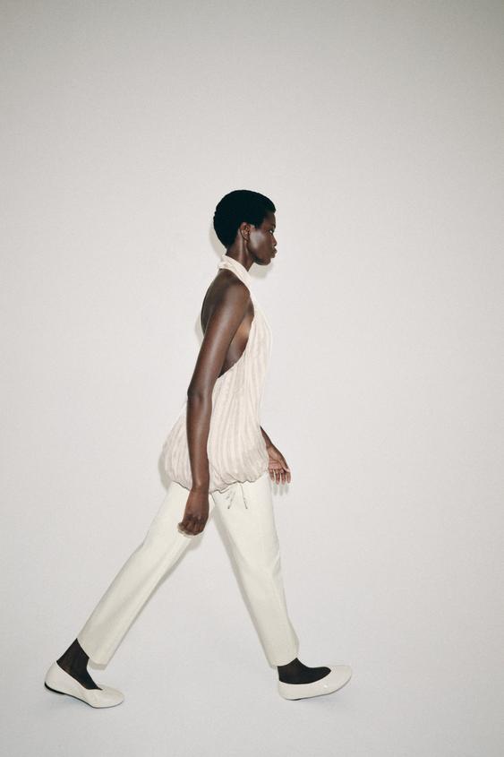 Top dos-nu plissé ZW Collection