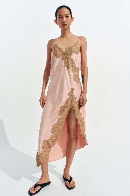 Robe satinée en dentelle ZW Collection