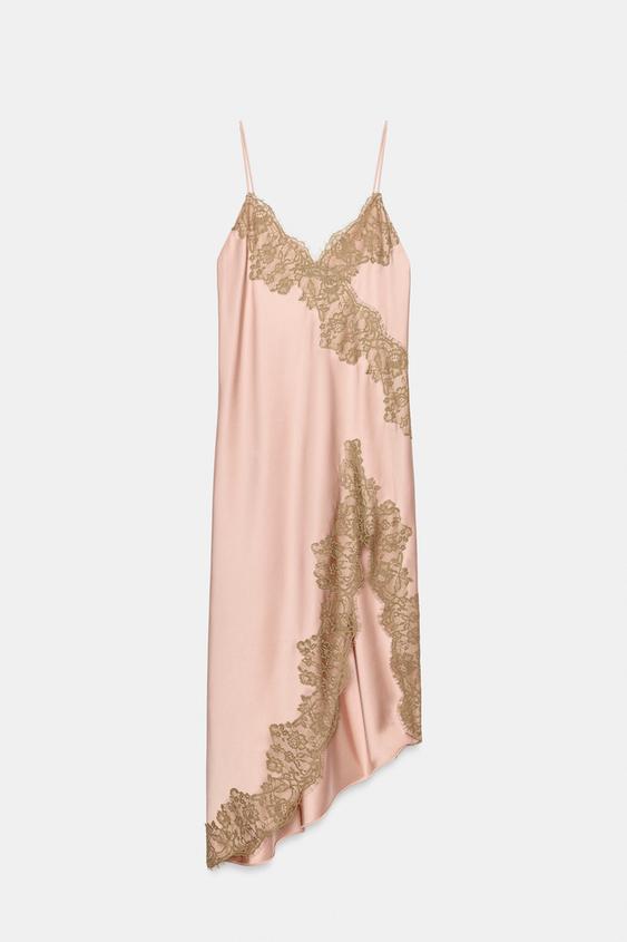 Robe satinée en dentelle ZW Collection