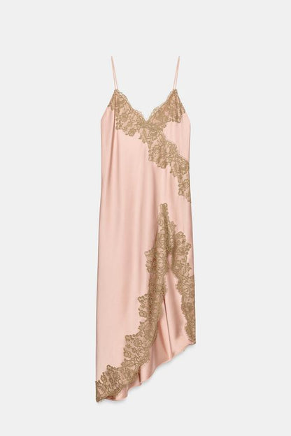 Robe satinée en dentelle ZW Collection