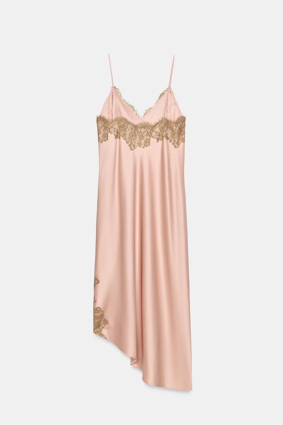 Robe satinée en dentelle ZW Collection