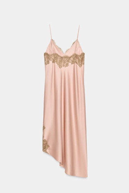 Robe satinée en dentelle ZW Collection