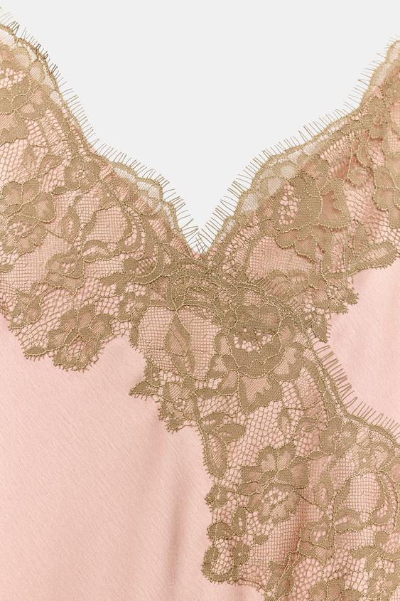 Robe satinée en dentelle ZW Collection