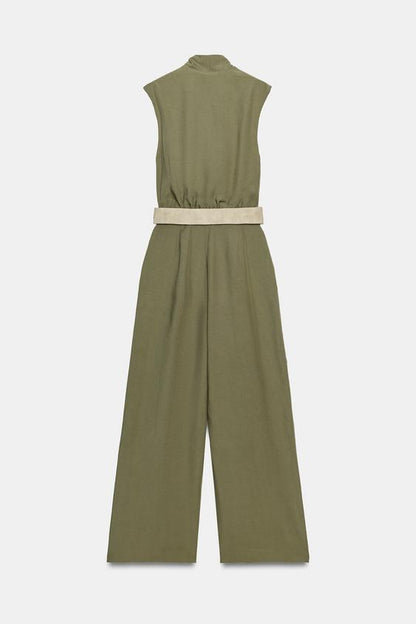 Combinaison longue avec ceinture