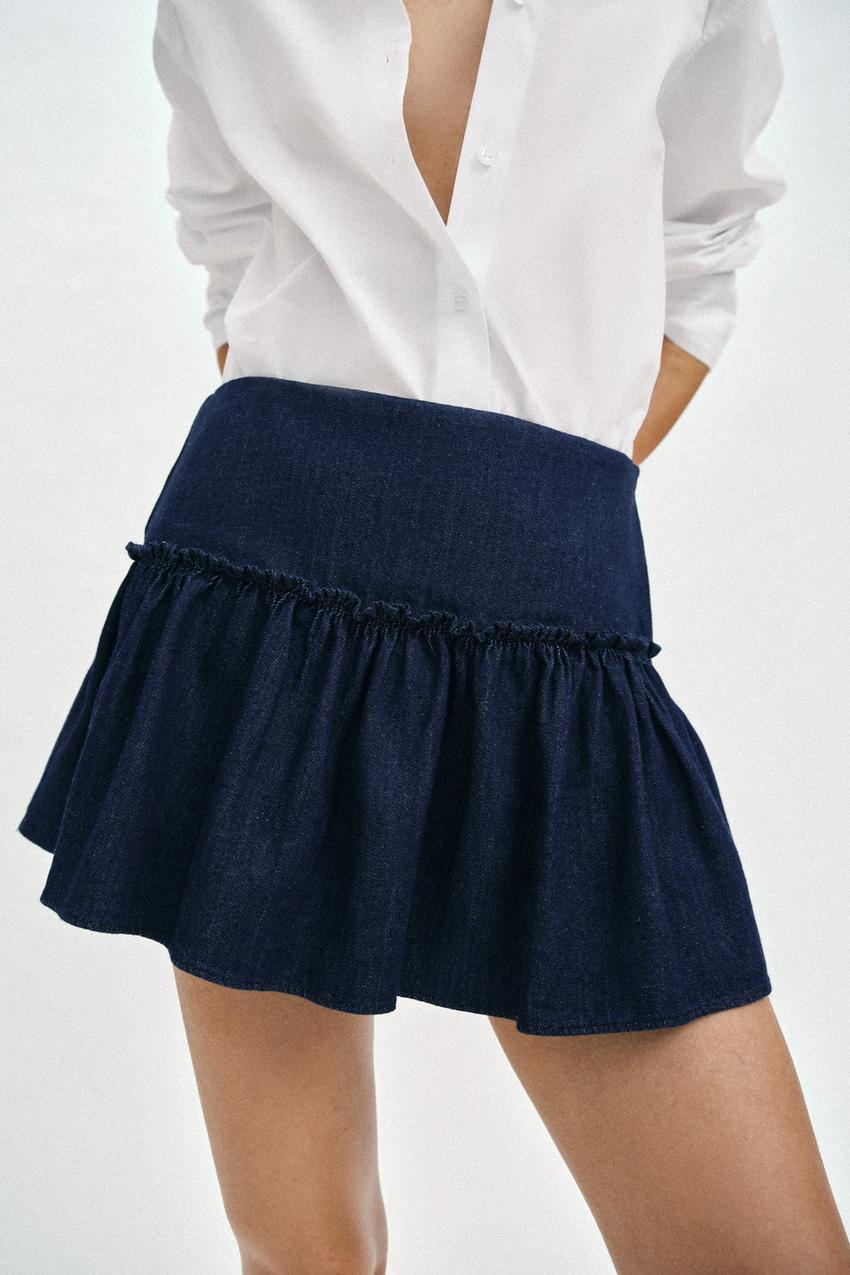 Jupe-culotte évasé