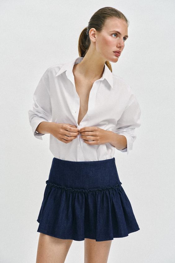 Jupe-culotte évasé