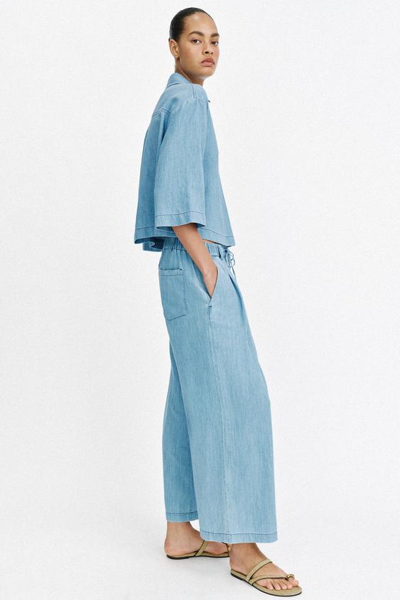 Pantalon fluide culotte