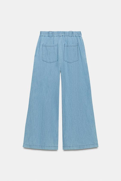 Pantalon fluide culotte