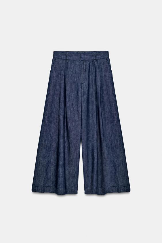 Pantalon-culotte à pinces