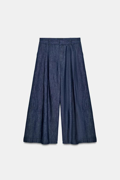 Pantalon-culotte à pinces