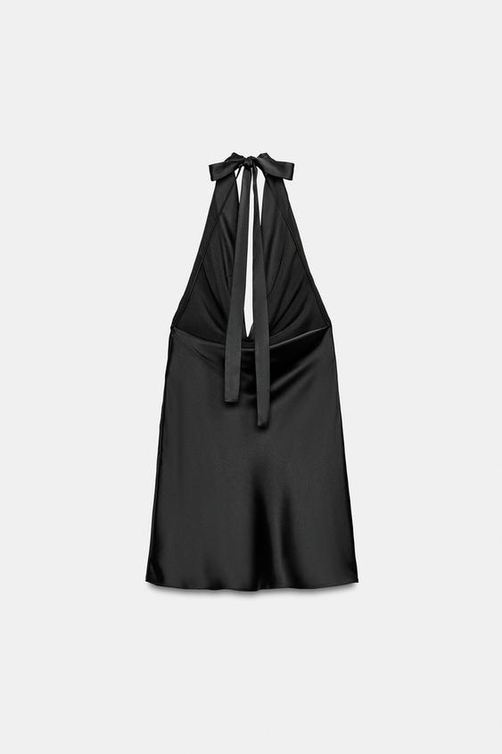 Robe dos-nu satinée