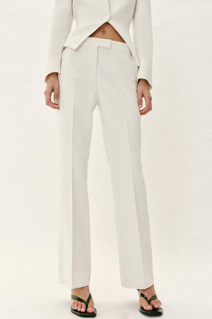 Pantalon droit taille basse