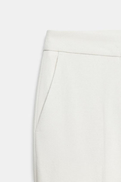 Pantalon droit taille basse