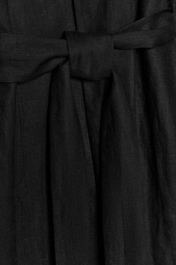 Manteau 100 % lin avec ceinture ZW Collection