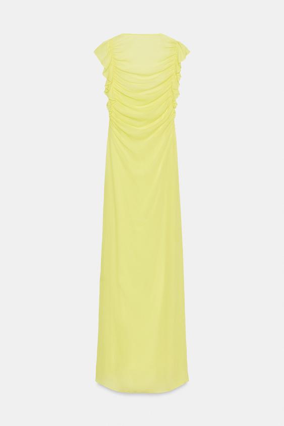 Robe longue en georgette