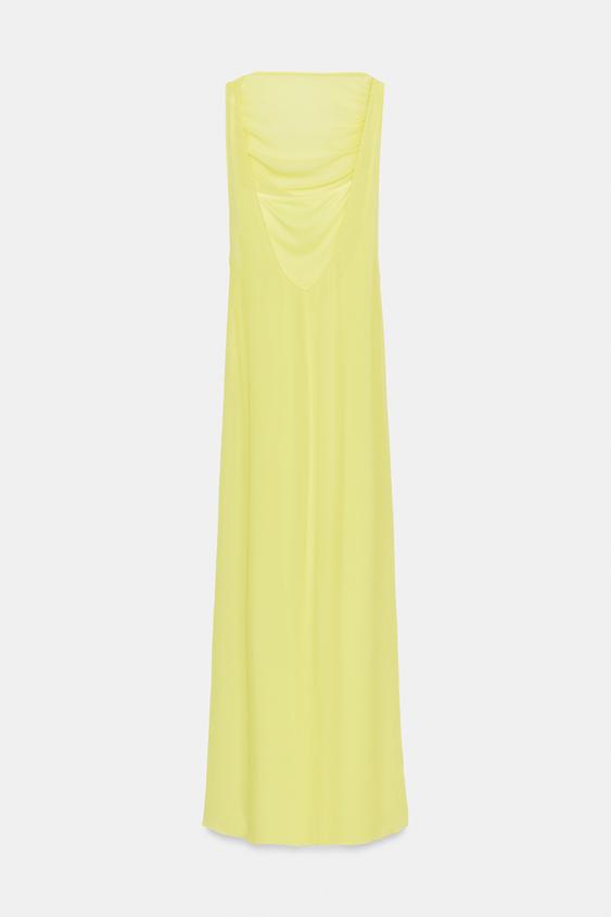 Robe longue en georgette