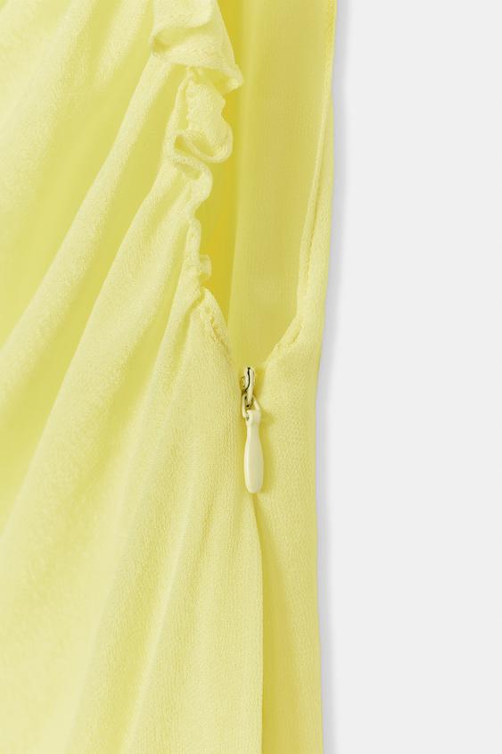 Robe longue en georgette