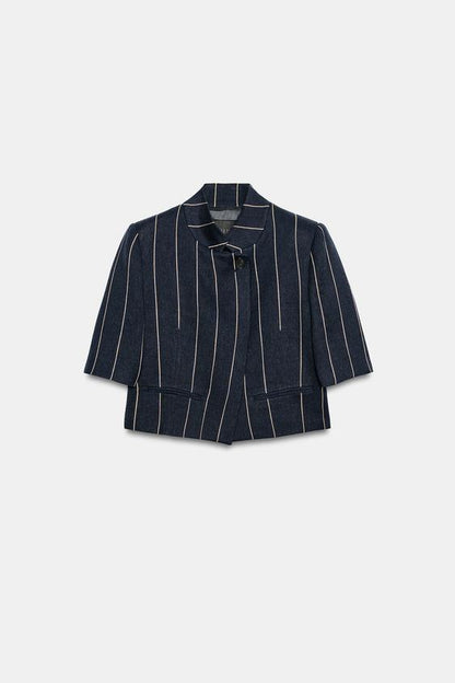 Veste à rayures en lin ZW Collection