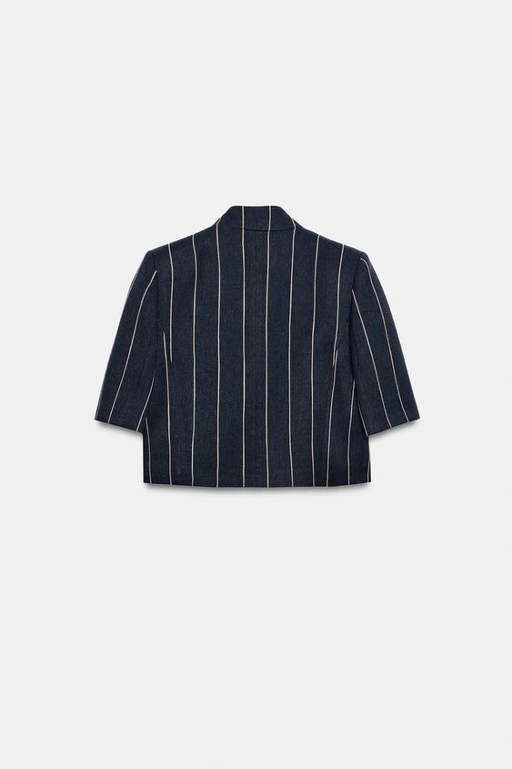 Veste à rayures en lin ZW Collection