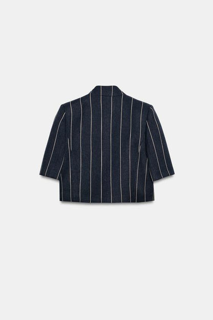 Veste à rayures en lin ZW Collection