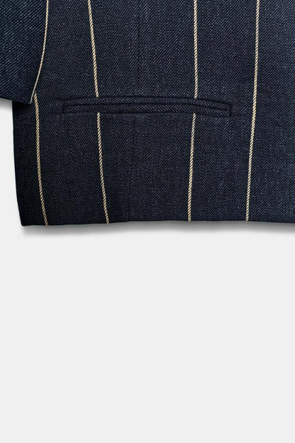 Veste à rayures en lin ZW Collection