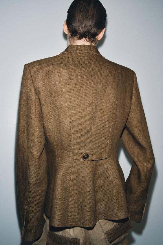 Blazer en mélange de lin ZW Collection