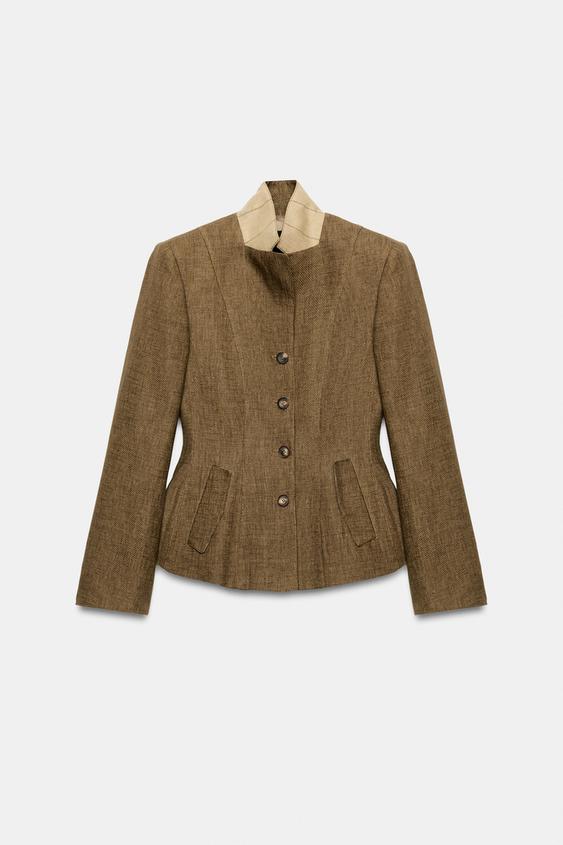 Blazer en mélange de lin ZW Collection