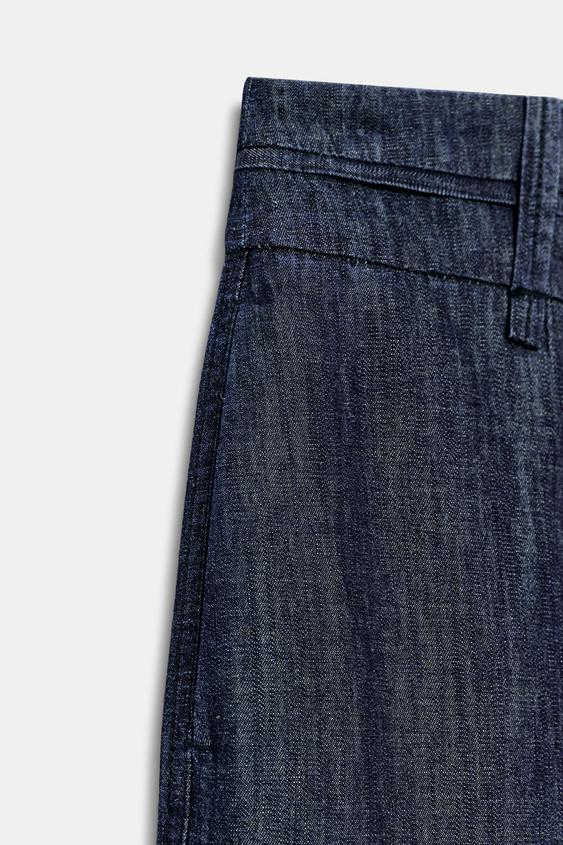 Pantalon large en lin
