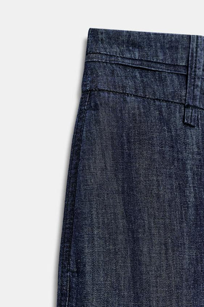 Pantalon large en lin
