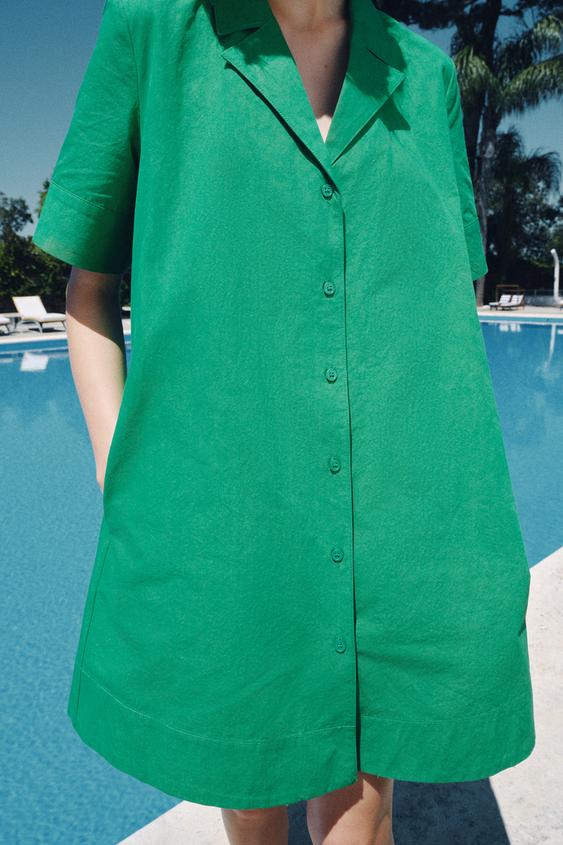 Robe chemise à manches courtes ZW Collection