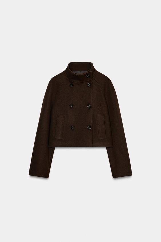 Veste courte à col montant