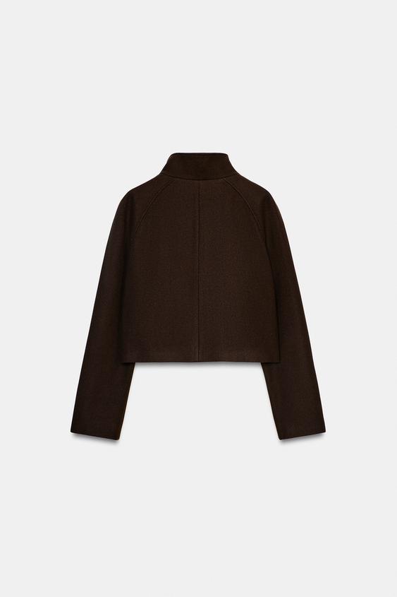 Veste courte à col montant