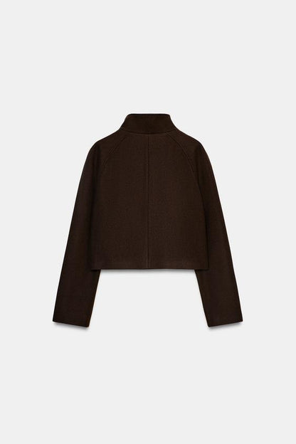 Veste courte à col montant