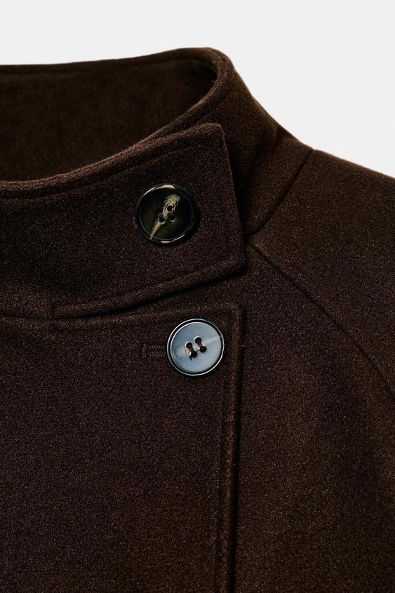 Veste courte à col montant
