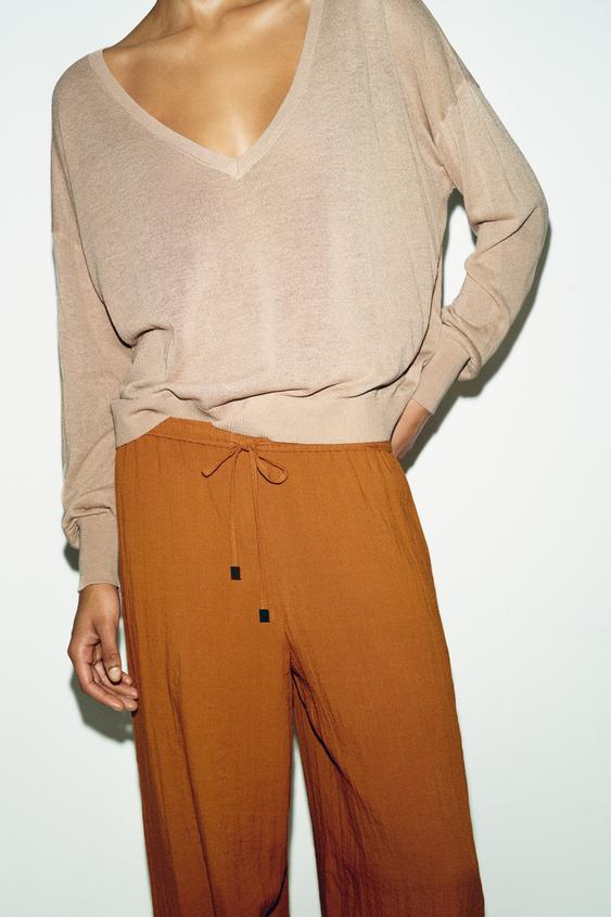 Pantalon bouffant à taille élastique