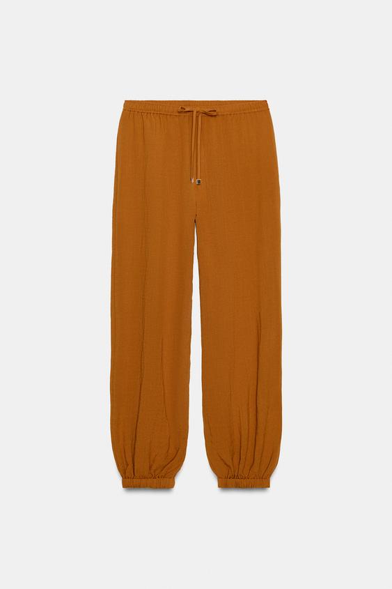 Pantalon bouffant à taille élastique
