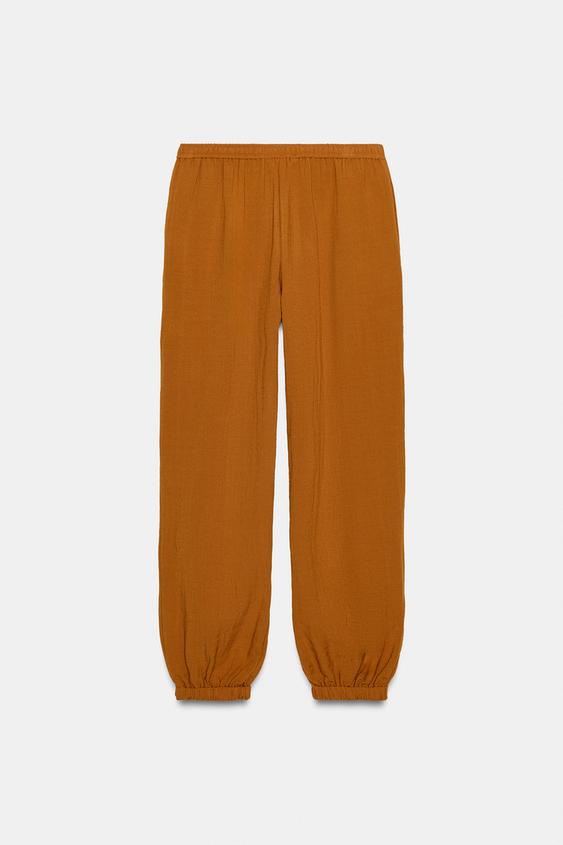 Pantalon bouffant à taille élastique