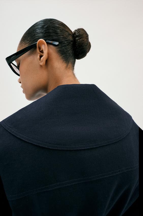Veste trench en lin avec ceinture