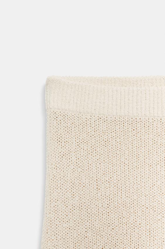 Jupe midi en maille