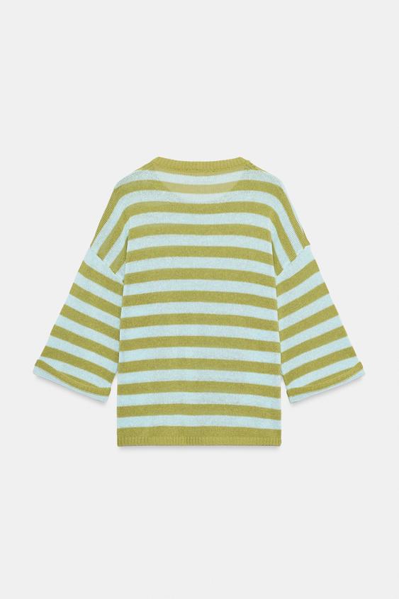 Pull en maille à rayures