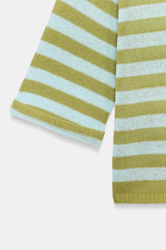 Pull en maille à rayures