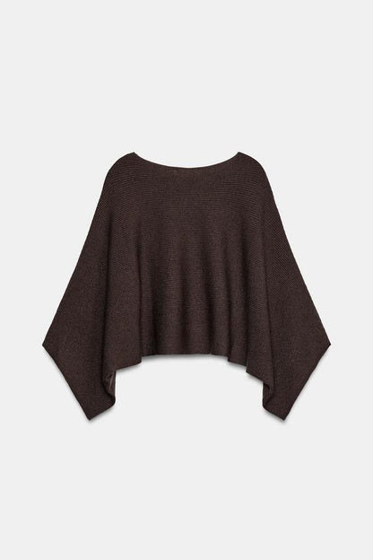 Pull cape court en maille
