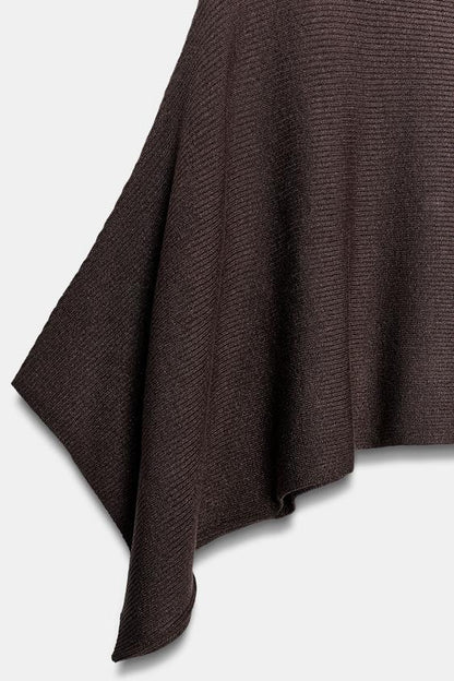 Pull cape court en maille